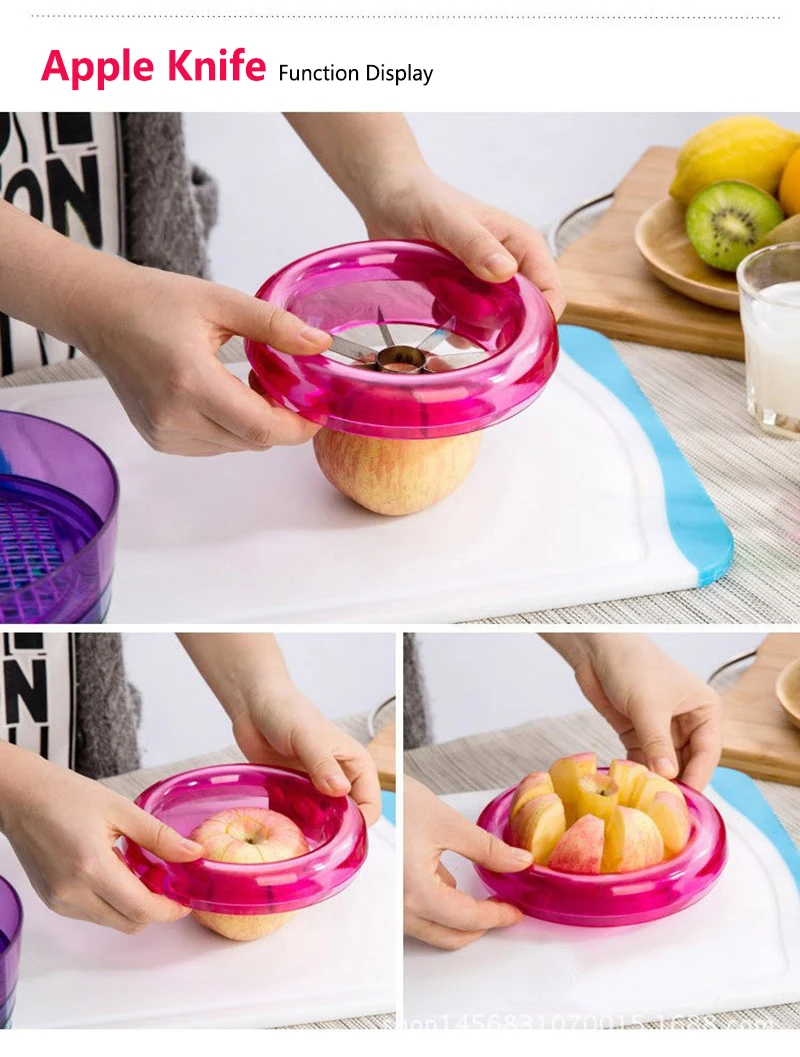 

Fruit Cutter 10 PC/SET, include Grapefruit Squeezer,Grater,Apple Cutter,Citrus Cutter,Avocado Scoop,Mesh Fruit Cutter