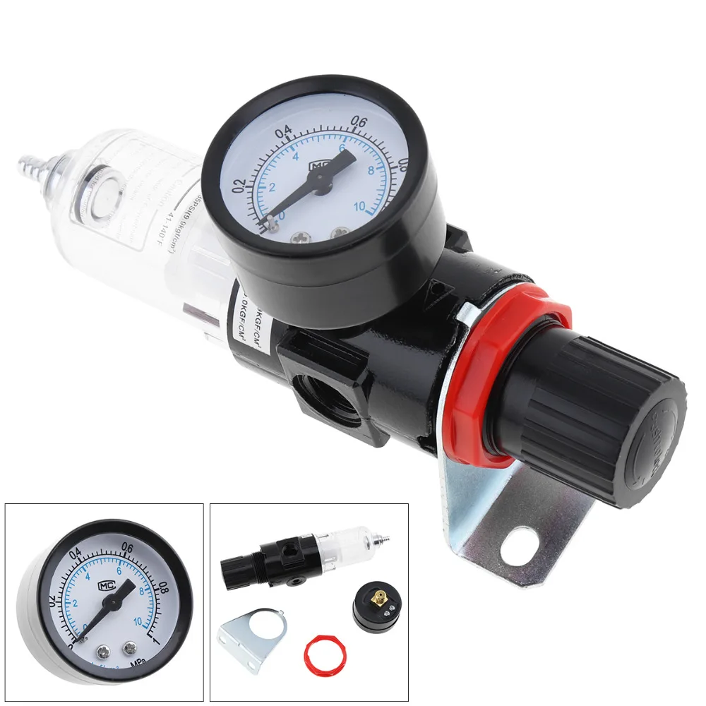 

New Arrival Pneumatic Air Source Treatment Filter Regulator w Pressure Gauge AFR-2000 Compressors
