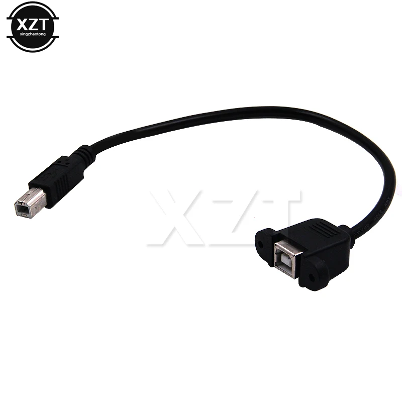 USB B Male to Female Printing Cable Printer Scanner Extension Cord Panel Mount Extend usb printer cable