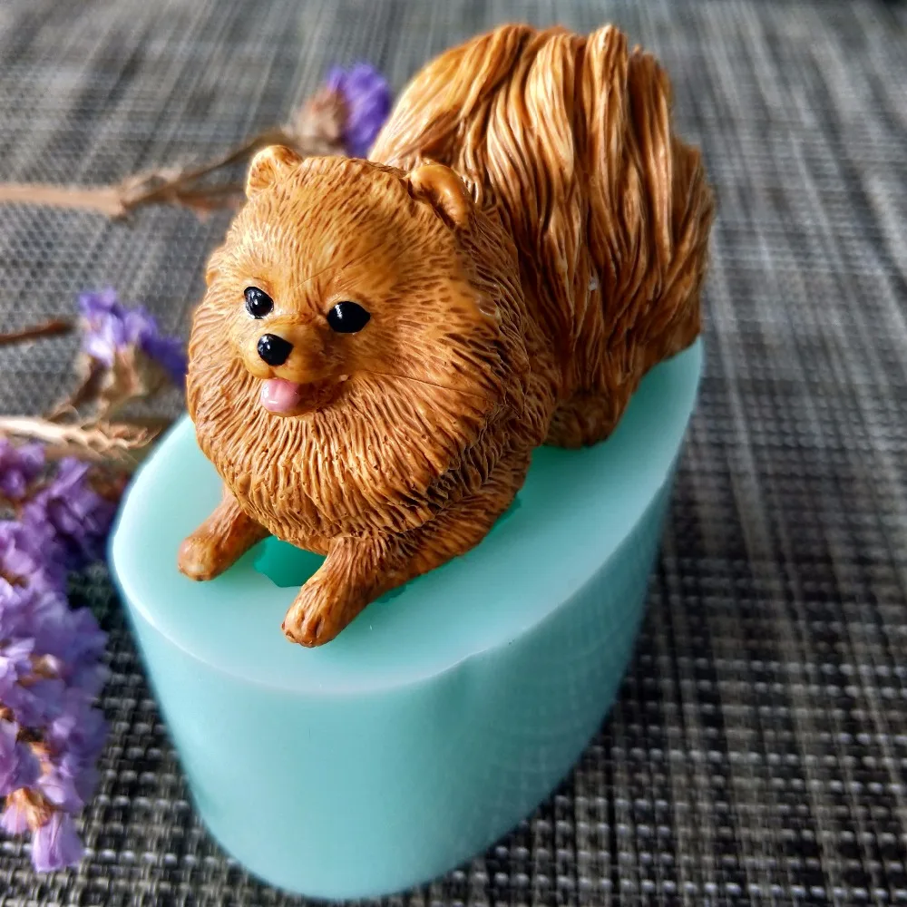 PRZY 3d силиконовая форма для животных милых собак изготовления мыла DIY формы свечей