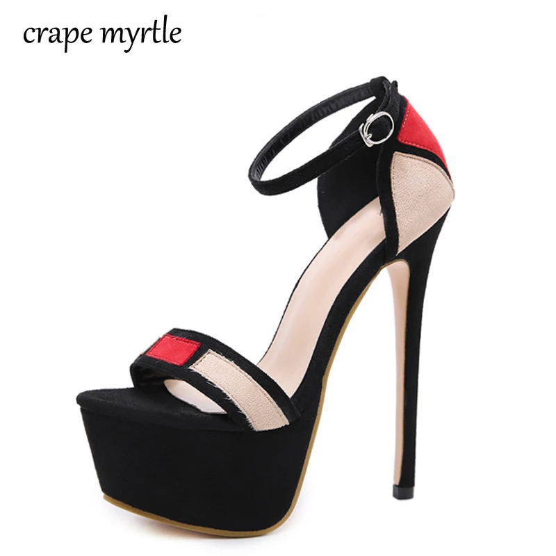 

New Summer shoes Sexy Women High Heels Sandals Fashion Stripper Shoes Party Pumps Women Platform sexy wedding Sandals YMA525