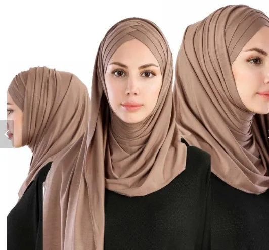 

H1257 New arrival modal jersey cotton muslim scarf,women's scarf shawl,fast delivery