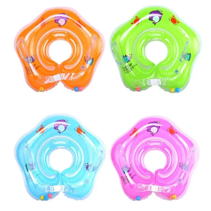 Детский Надувной круг для плавания, плавательный круг для шеи, детский банный инструмент для новорожденных, безопасная помощь