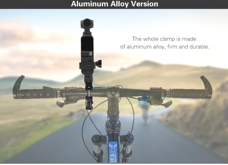 Алюминиевый сплав поддержка велосипедный зажим расширение крепление для DJI Osmo Карманный GOPRO ручной карданный аксессуары для камеры