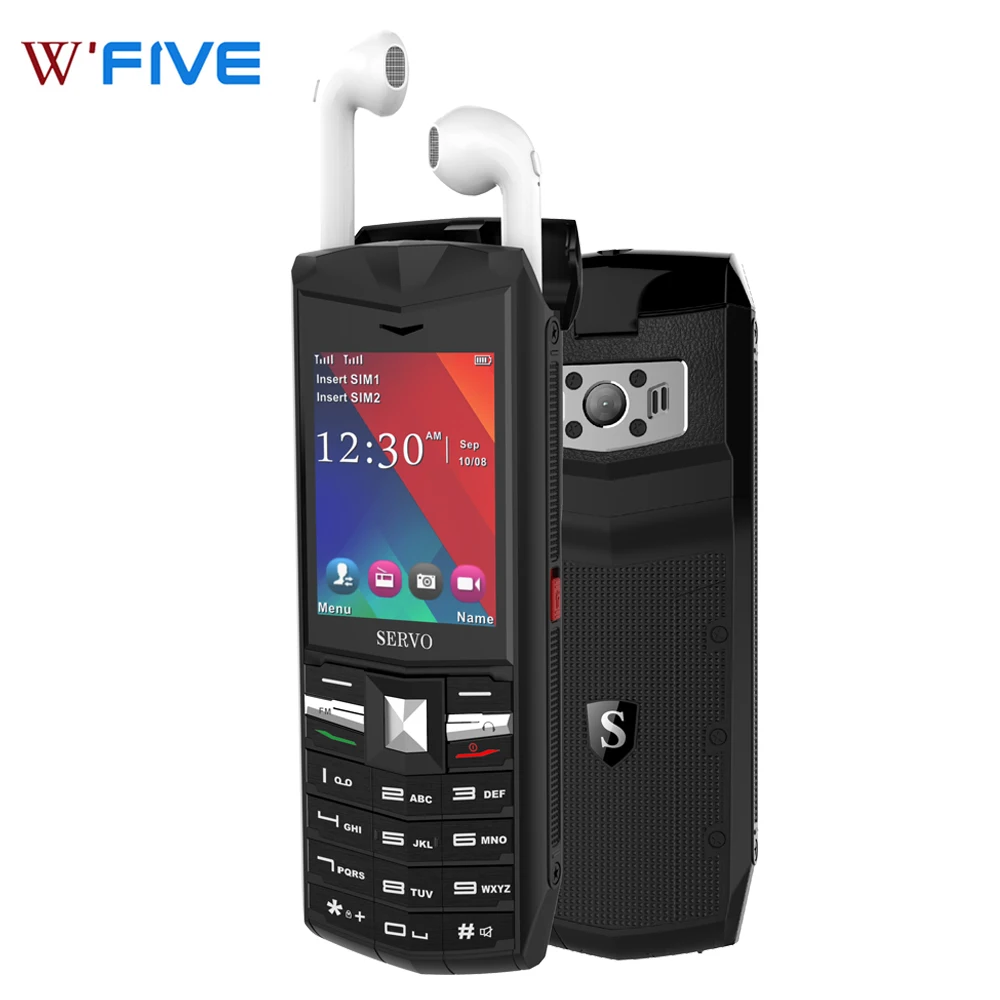 

SERVO R26 2.4inch Dual SIM Card 3000mAh Power Bank Mobile phone with Bluetooth 5.0 TWS Wireless Earphone GSM Cellphone