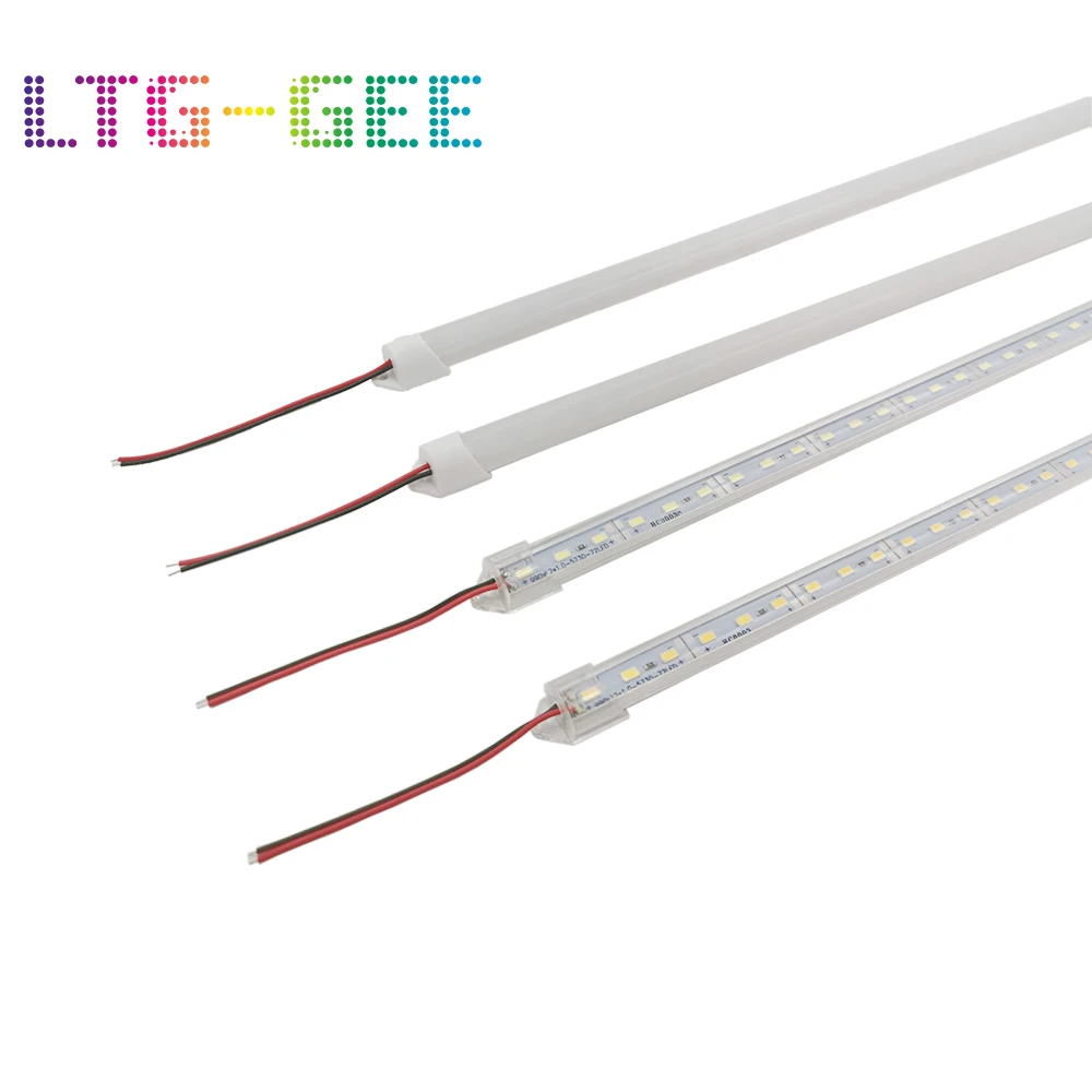 LTG-GEE 10 шт./лот Светодиодная панель DC12V 5730 жесткая полоса 50 см трубка с U алюминиевым