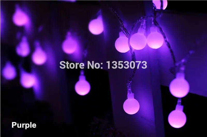 Creative Novelty Lights Ball led String Garland Pandant Light for Garden Decoration Party Decoration - purple lighting