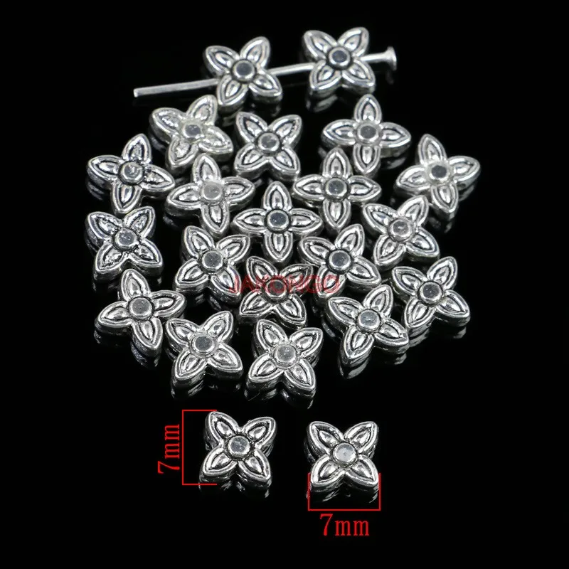 40 шт. бусины разделители для ювелирных изделий|flower spacer beads|spacer beadsflower |