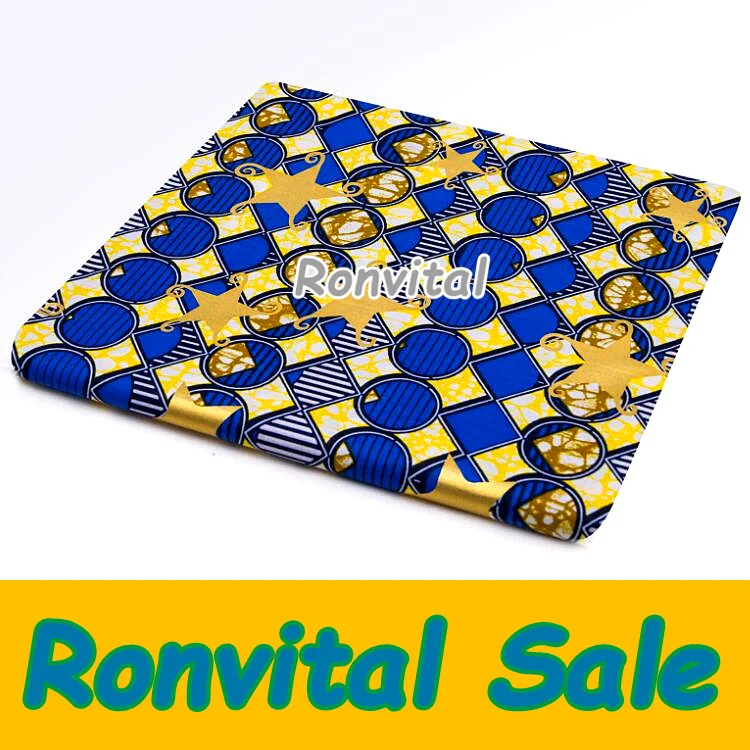 

RONVITAL SALE 100% COTTON PRINT FABRIC H662 VERITABLE SUPER NOVELAS VASCO GOLEN PRINTING GOLDEN POWDER VERY GOOD QUALITY UNIQUE