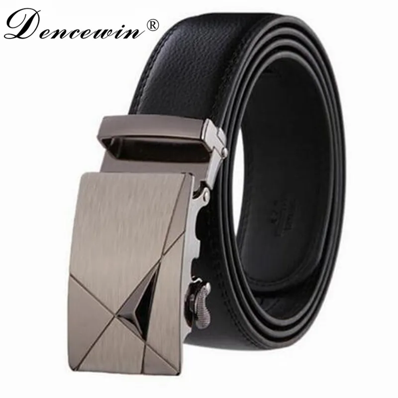 New Fashion Luxury Black Leather Automatic Mens Casual Waistband Waist Strap Belt Belts | Аксессуары для одежды