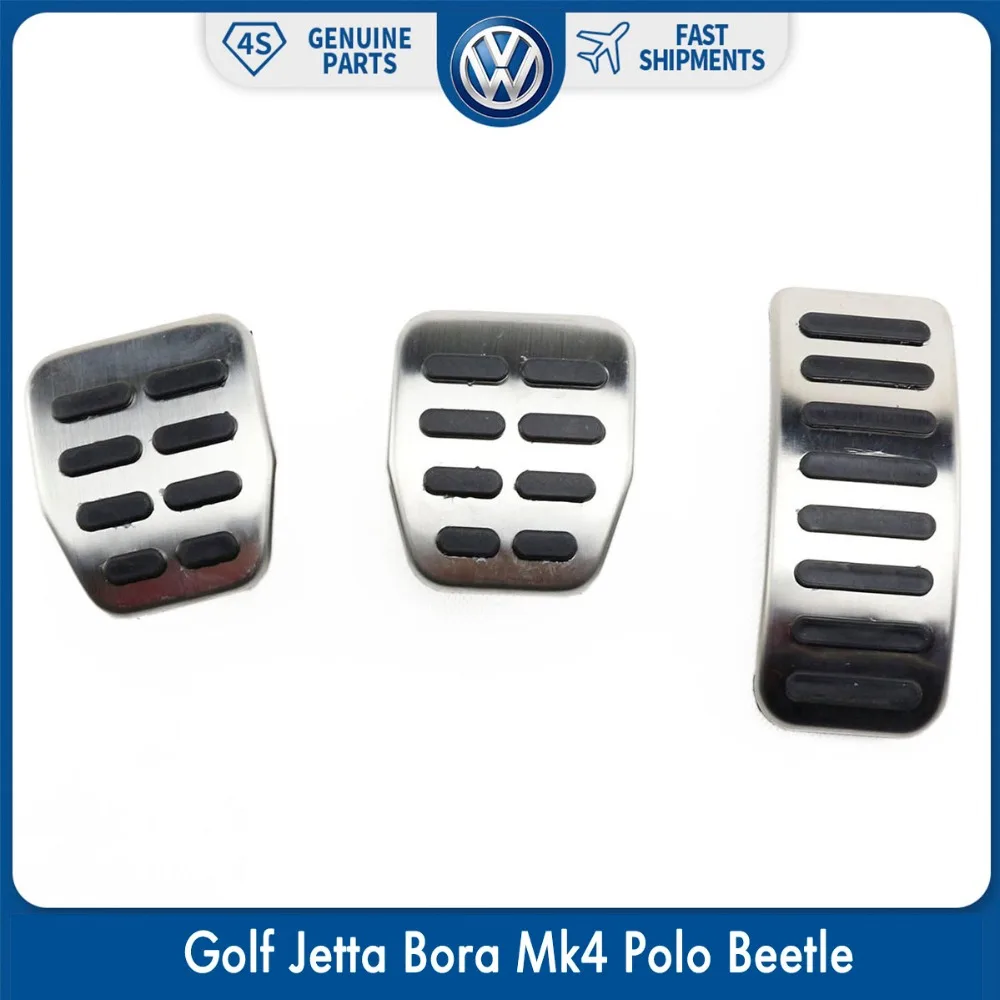 3pcs/set Clutch Gas Brake MT Pads Sport Pedals for VW Volkswagen Golf Jetta Bora Mk4 Polo Beetle
