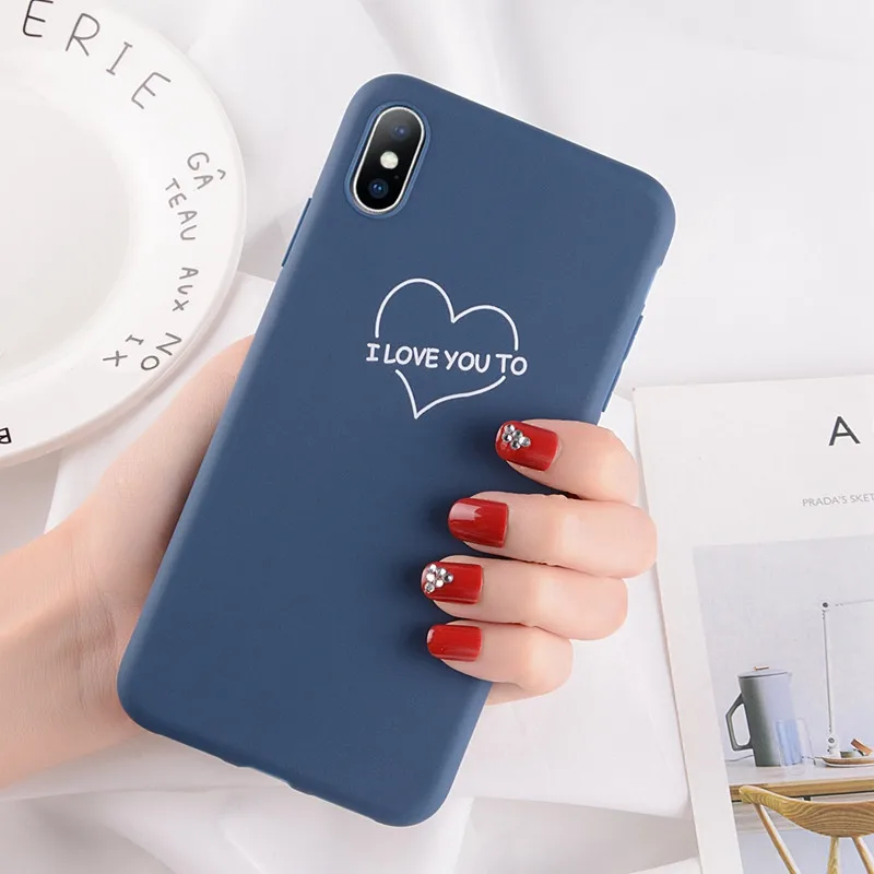 Lovebay Love Heart чехлы для телефонов, чехлы для Iphone 11 Pro 6 6S 7 8 Plus XS Max XR X, Мягкий ТПУ силиконовый ультратонкий простой чехол