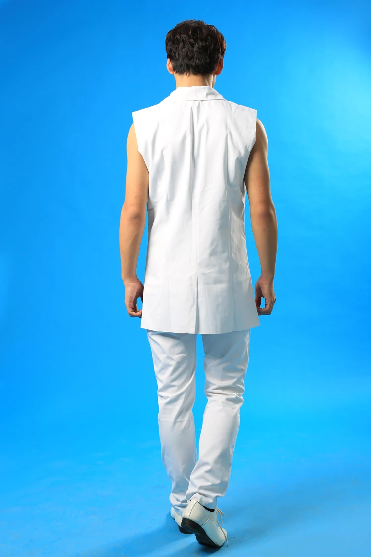 Оригинальные дизайнерские белый жилет этап певица мужской жилет бренд roupas masculinas Сексуальная Танк 1 camisetas regatas Настраиваемые