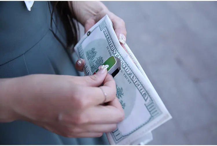 Новые креативные деньги печать шаблон Пряжка для бумажника кошелек для хранения посылка доллар Стерлинговое евро рубль форма Пряжка портмоне