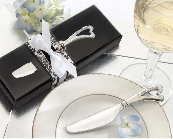 

Free Shipping 15pcs Love Heart Design Butter Knife Wedding Favors And Gifts For Guest Wedding Souvenirs Wedding Supplies China