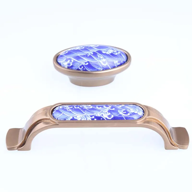 96mm european vintage fashion spray ceramic wine drawer pulls