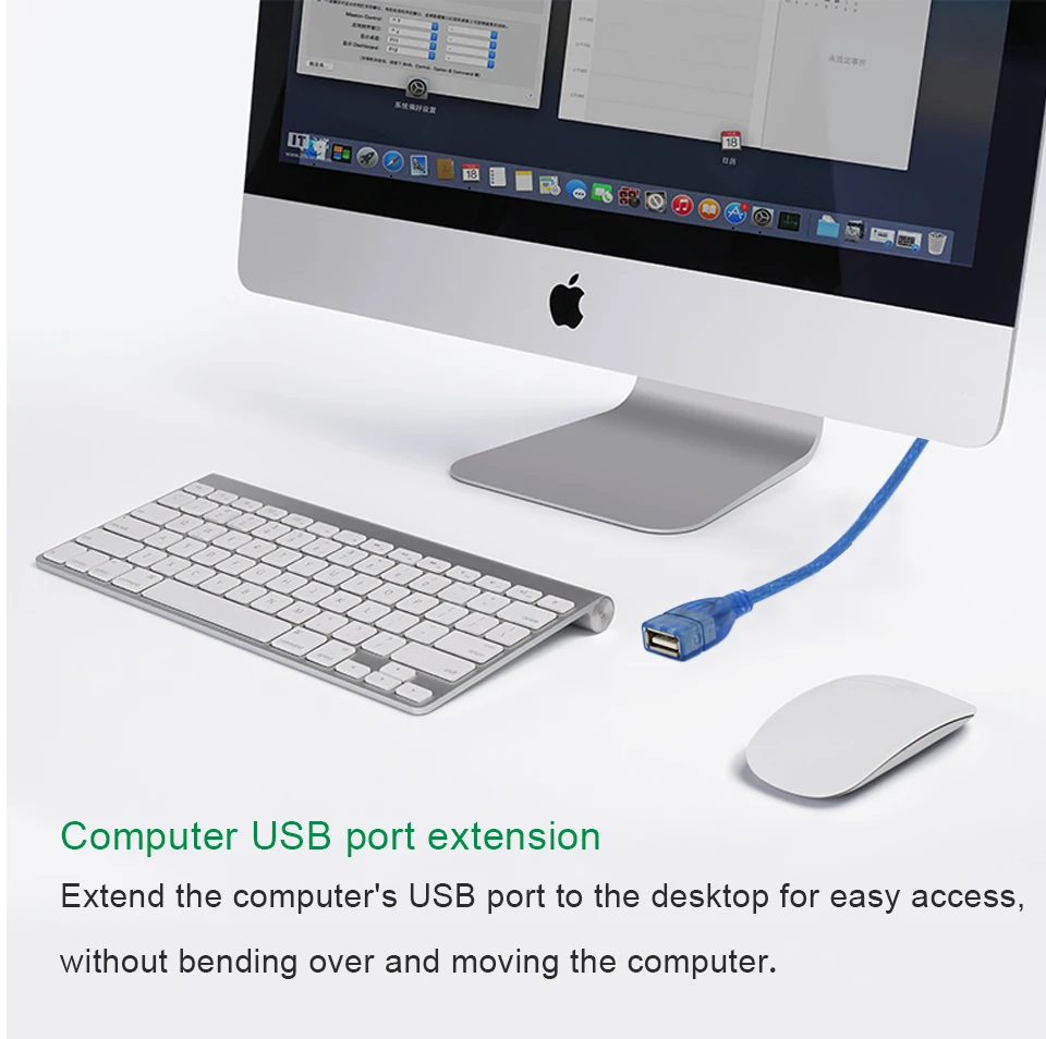 USB Extension Cable USB 2.0 Cable for Smart TV Computer PS4 Xbox One SSD Printer usb 2.0 to Extender Data Cord Male to Female (7)