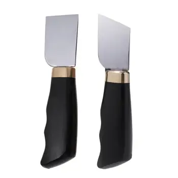 

Professional Thick 26mm Black Ebony Wooden Handle Stainless Steel Leather Cutting Knife Functional Super Sharp Craft DIY Tool