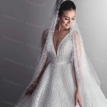 Горячая Распродажа, 1 ярус, 3 м, с гребнем, Королевский жемчуг, свадебная вуаль с жемчугом, слоновая кость, Veu de Noi EE705