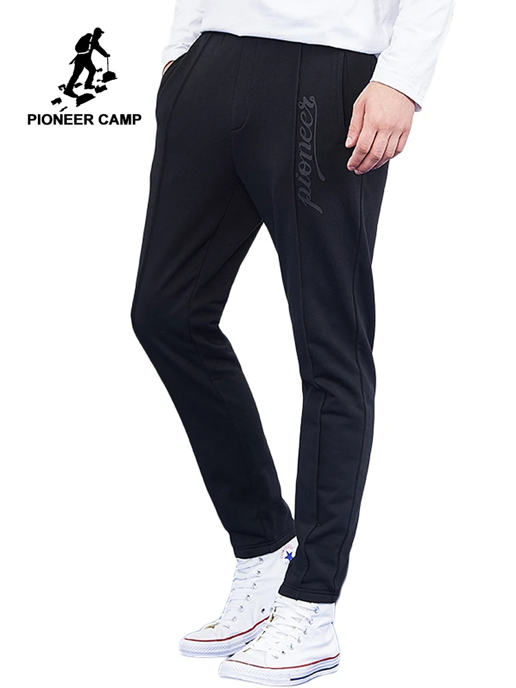 

Pioneer camp new design knitted pants men brand clothing casual letter printed trousers male quality straight pants AZZ801322