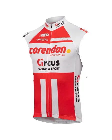 CORENDON-CIRCUS Pro Team 2 вида цветов летние Безрукавый велосипедный жилет Mtb Костюмы велосипедов Майо Ciclismo велосипед одежда - Цвет: TEAM