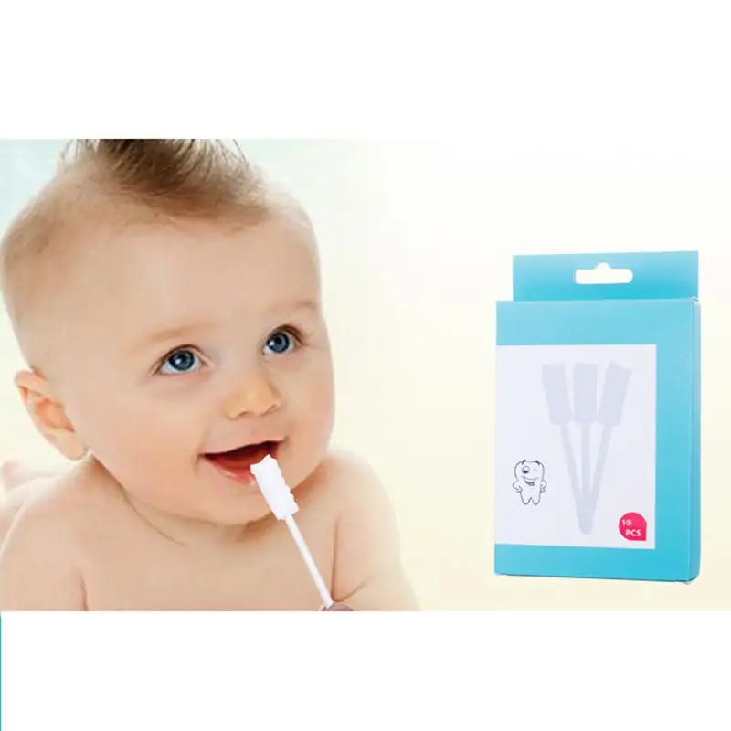 Baby Oral Cleaning Brush Soft Mouth Wipes Cleaning Gauze Tooth Oral