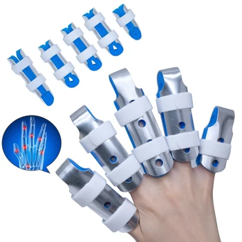 

1pcs Finger Splint Aluminum & Foam Support Brace For Finger/Sprain/Fracture/Pain Relief/Finger Knuckle Immobilization C1480-2