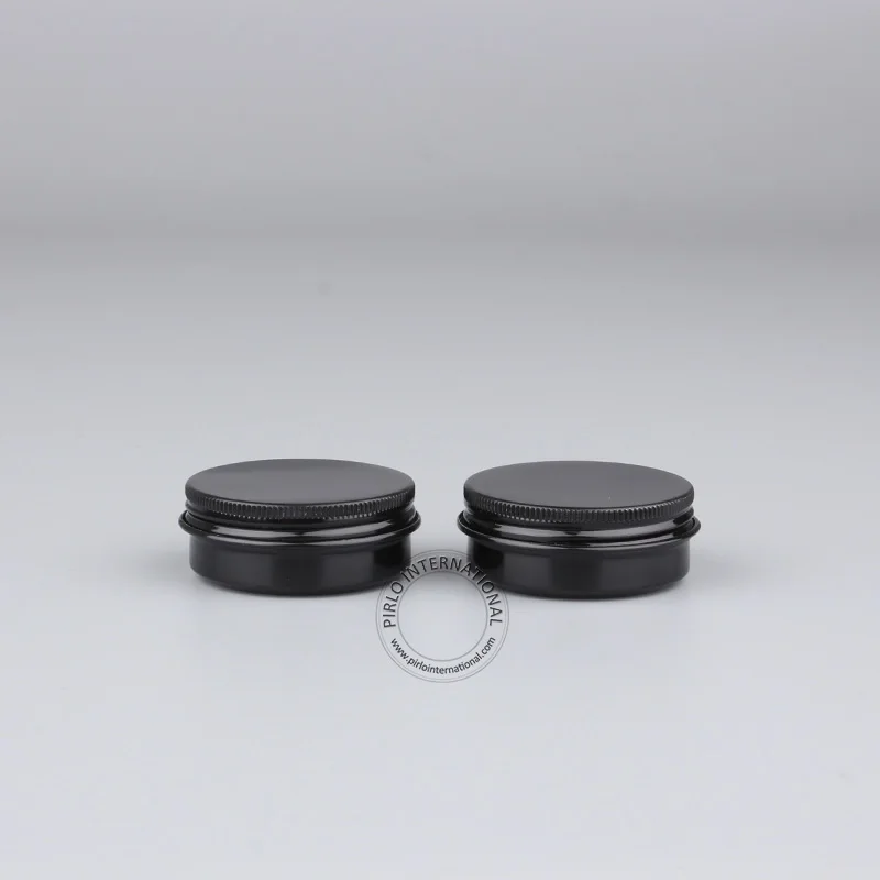 

High Quality Makeup Tools 10pcs 30g Black Aluminium Jar, DIY Essential 1oz Empty Cosmetic Containers, Multi-purpose Storage Box