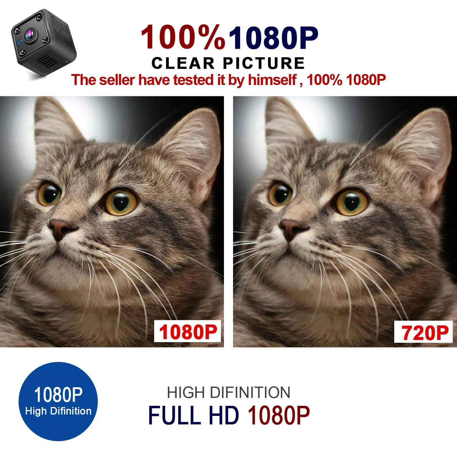 WiFi HD мини камера беспроводная 1080P Скрытая няня для помещения видео DV Спорт