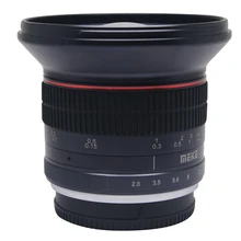 Meike 12mm f/2.8 Ultra Wide Angle Fixed Lens with Removeable Hood for Nikon V1 J1 mount Micro Single Cameras with APS-C