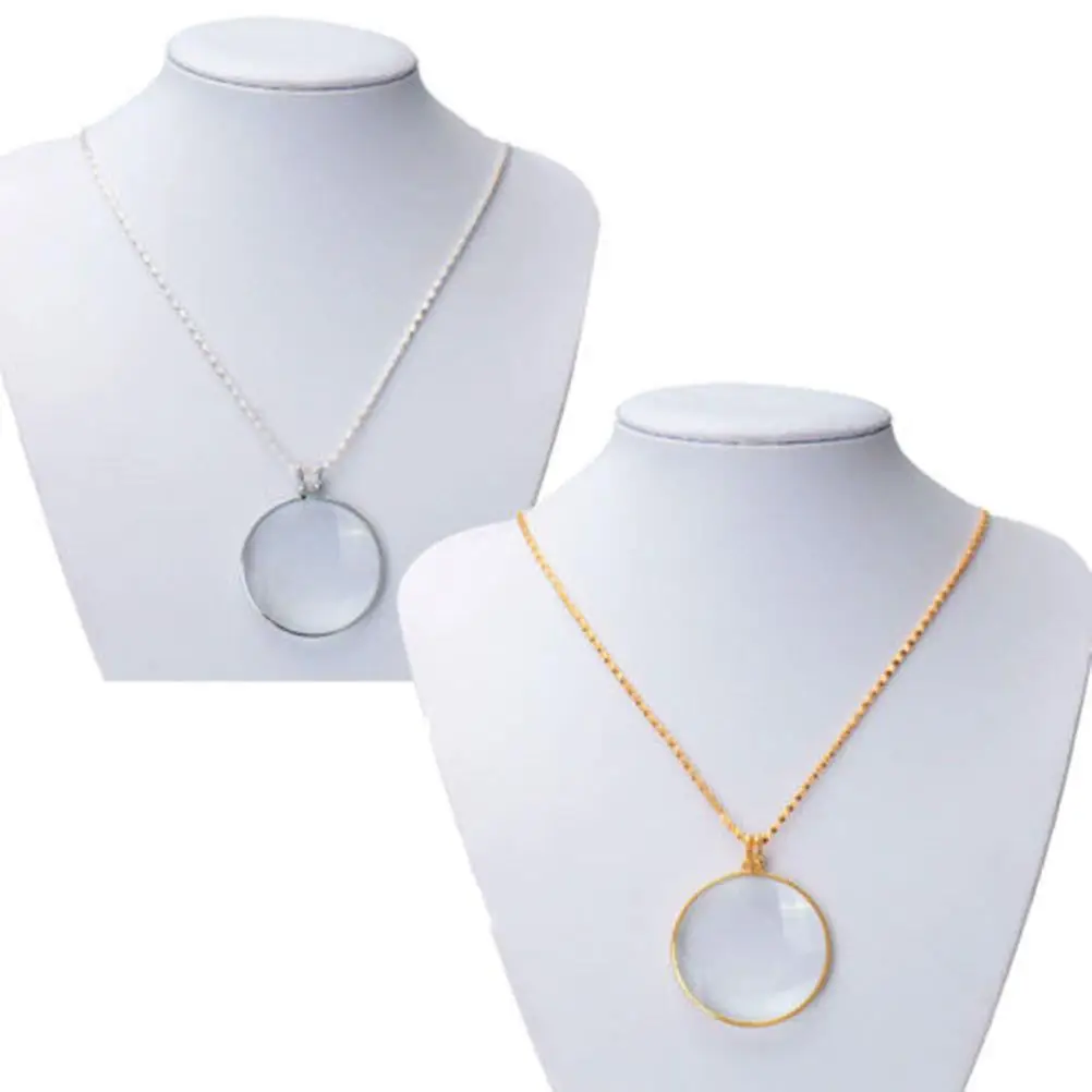 

New Fashion Unisex Magnifying Glass Decor Monocle Necklace Magnifier Pendant Reading Aid High Quality