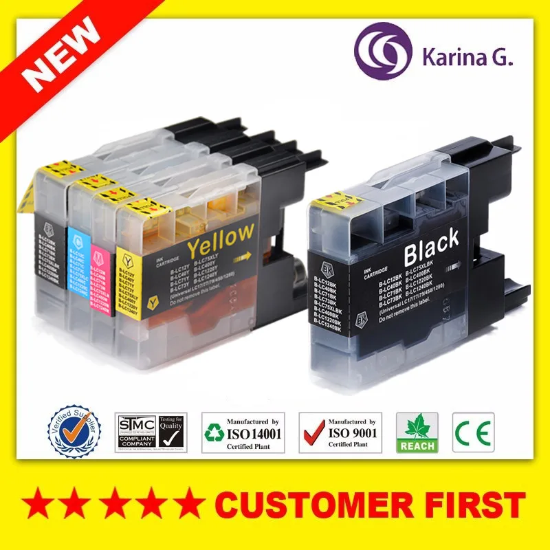 Пятикратный картридж для принтера Brother LC12 LC71 LC40 LC73 LC75 LC400 LC1220 LC1240|ink cartridge|printers ink