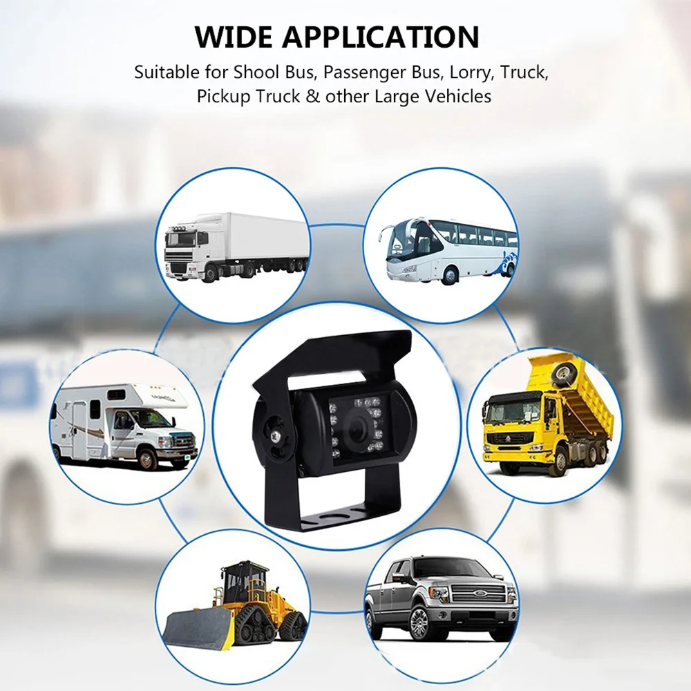 

Universal Car Reverse Camera Auto Camera Back For School Buses Trucks Large Vehicle Rear View Camera Parking Cameras