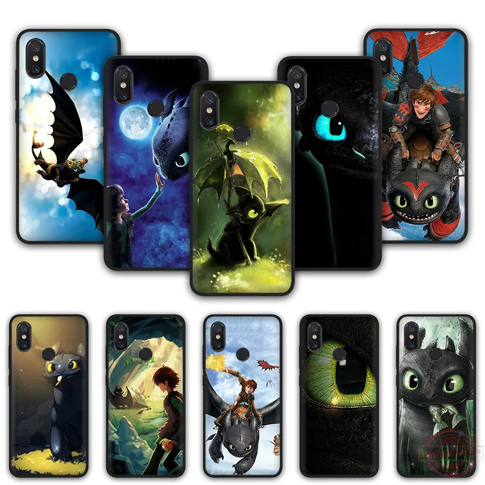 WEBBEDEPP toothless How To Train Your Dragon TPU phone case for Xiaomi Mi 6 8 A2 Lite A1 F1 9 MAX 3 SE |