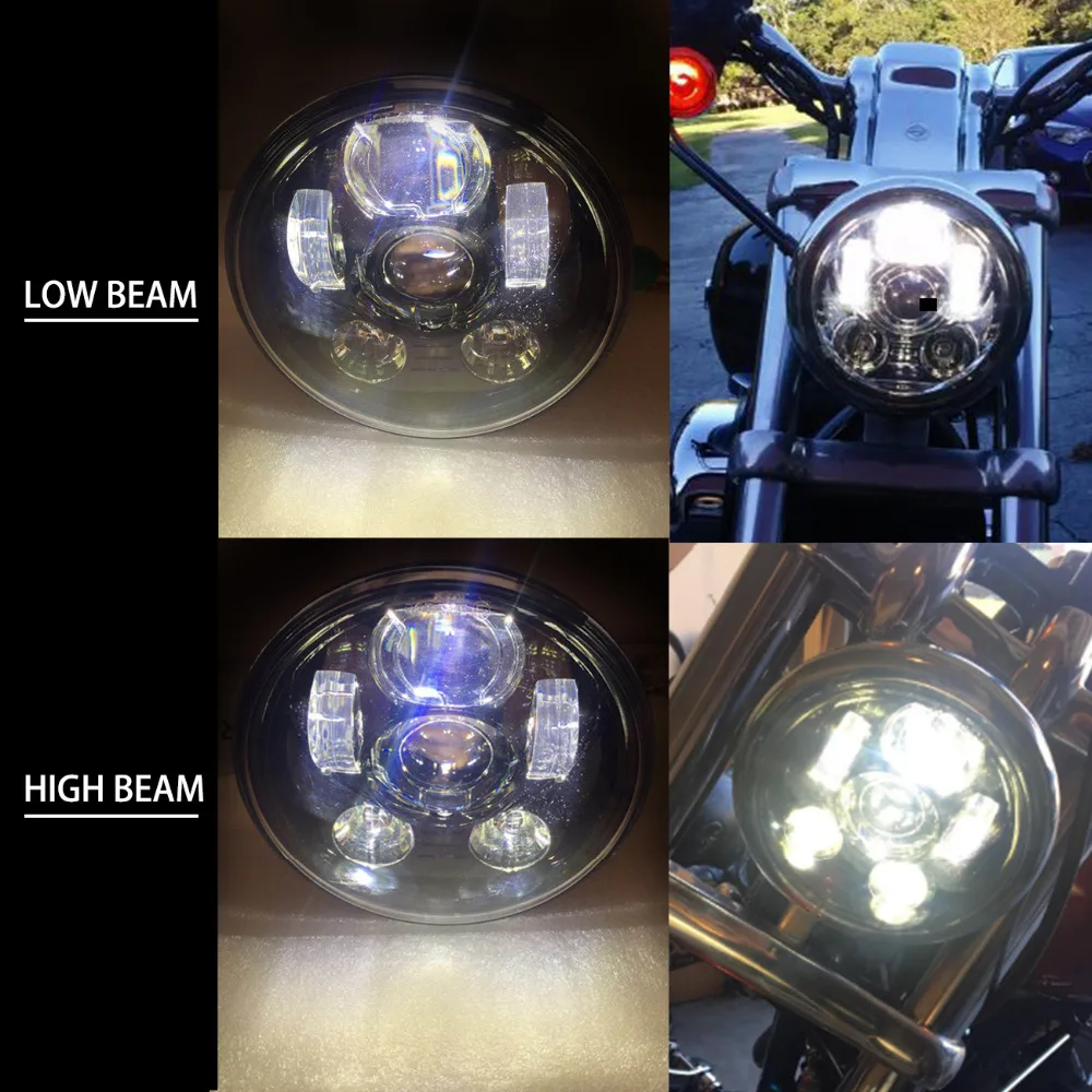 

1pcs H4 7 inch 45W Motorcycle Projector Daymaker LED Headlight High Low Beam Light For Harley Davidson Victory Motorbike MBG046