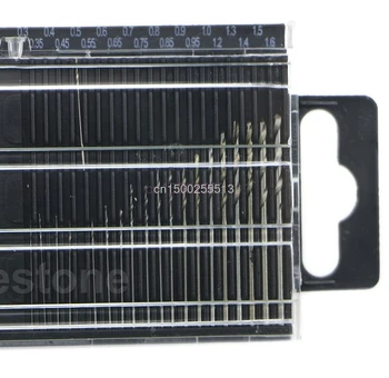 

20x Drill Bit MICROBOX Tiny Micro HSS Twist Drill Bit Set 0.3mm-1.6mm Model Craft w/ Case