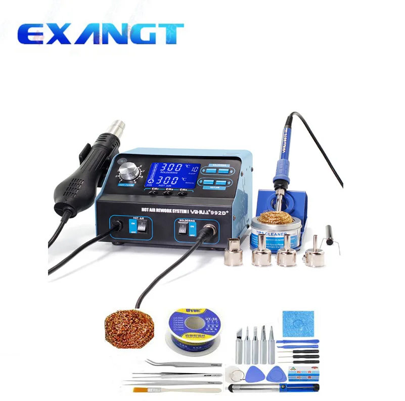YIHUA 992D+ SMD Soldering Station Repair Board Rework With Hot Air | Инструменты