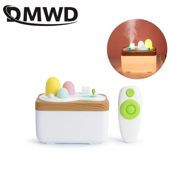 

DMWD LED Lamp Ultrasonic Humidifier Electric Essential Oil Aroma Diffuser USB Remote Control Air Purifier Nightlight Mist Maker