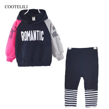 

COOTELILI 2pcs Baby Girl Clothes Sets For Children 2019 Autumn Long Sleeve Print Toddler Girls Baby Suits for Kids 80-130cm