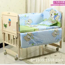 Промо-акция! Комплект постельного белья для малышей, 7 шт., комплект для детской кроватки, комплект для детской кроватки, детская кровать, бампер(бампер+ пододеяльник+ матрас+ подушка