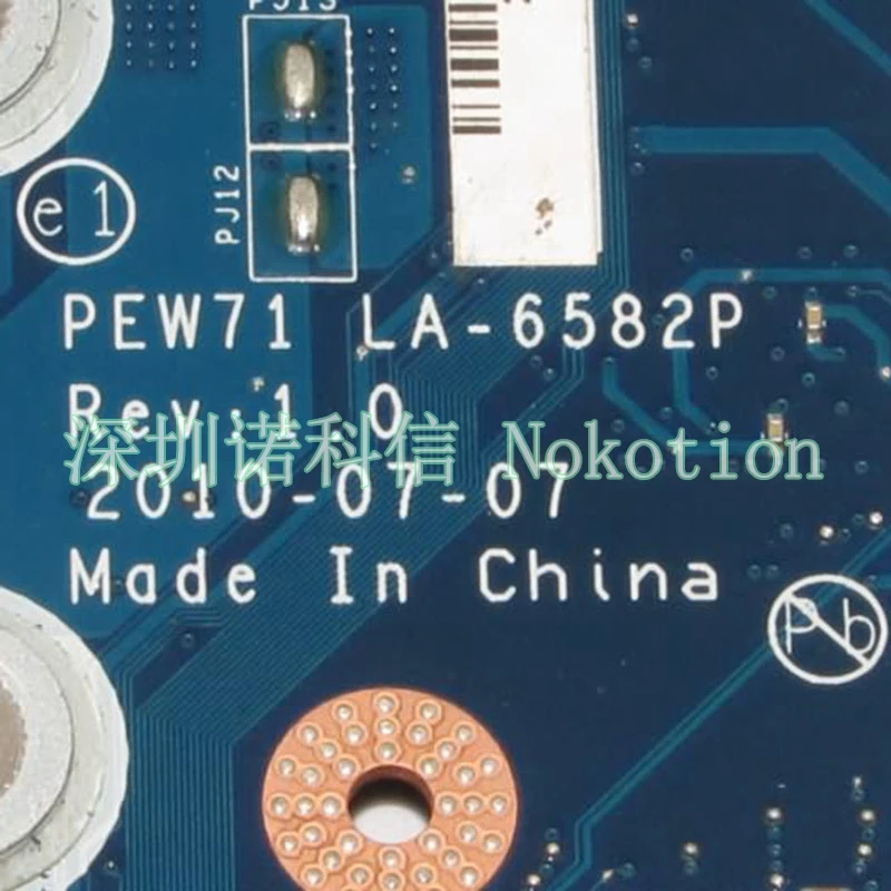 Материнская плата NOKOTION для ноутбука Acer aspire 5742 5733 5742Z 5733Z MBRJY02002 определенное