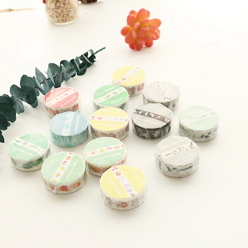 15 мм* 7 м цвет kawaii васи лента DIY украшения Скрапбукинг планировщик Маскировочная лента прекрасная самоклеящаяся лента канцелярские принадлежности