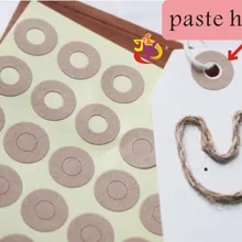 Крафт Кольцо Маркировки Наклейки для Подарков Тегов 1500 шт. 0.9 см(0.35 дюйма) Х Отверстие 0.5 см(0.2 в