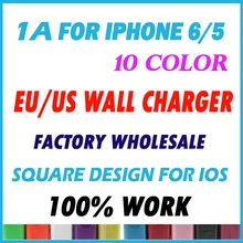 500 шт./партия 1000 мАч 1A США ЕС Plug USB AC настенное зарядное устройство адаптер питания для iPhone 7 7 plus 6G 5G 4G iPod