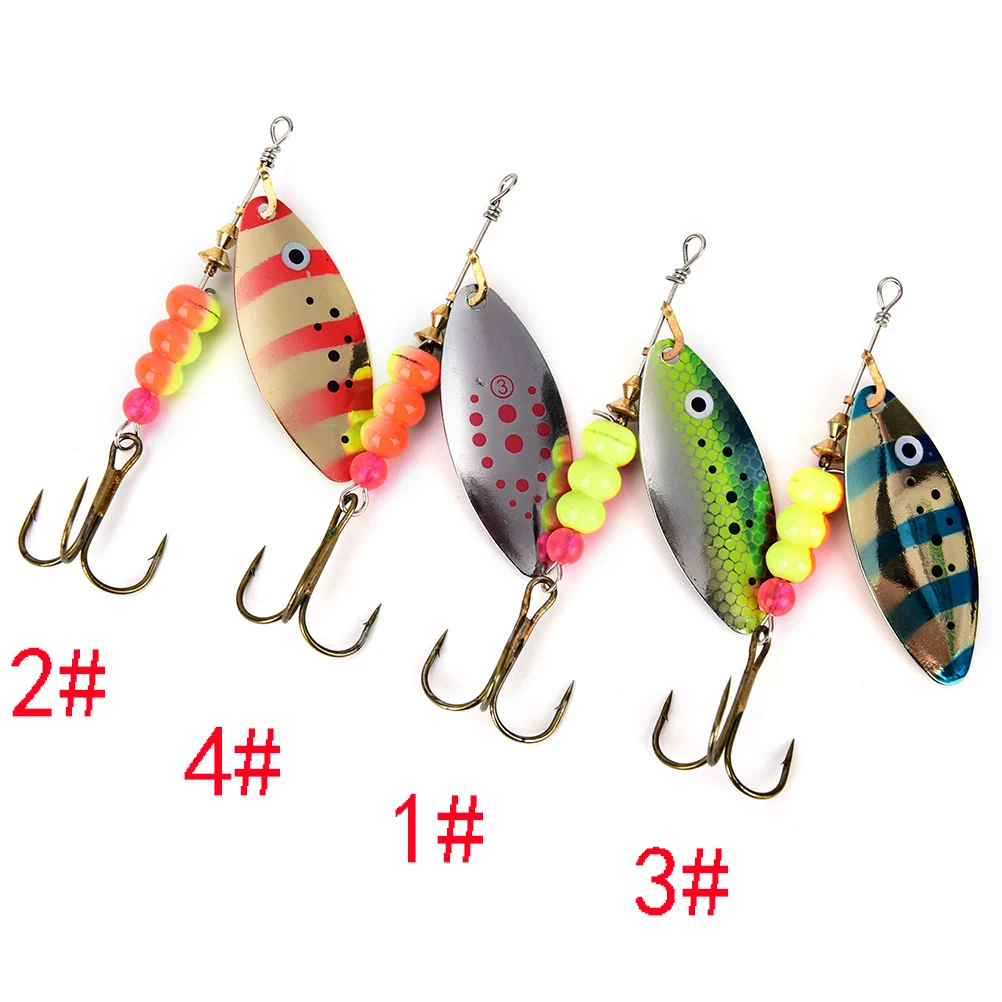 

15g Spinner Spoon Shippin Fishing Lure Hook Anzuelos De Pesca Lures With Mustad Treble Hook Peche Jig