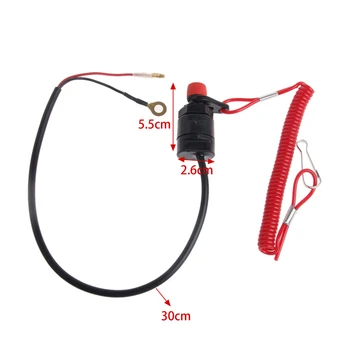 

Hot Safety Tether Lanyard Motorcycle Accessories Universal Boat Outboard Engine Motor Kill Stop Switch Motorcycle Switches