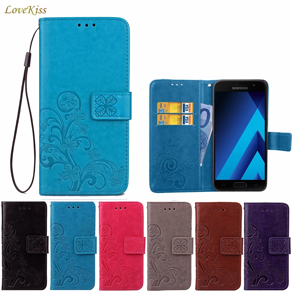 Кожаный флип-чехол для телефона Samsung Galaxy A3 A5 A7 J3 J5 J7 2016 2017 S6 S7 Edge S8 Plus J2 Prime Note 8 4 5
