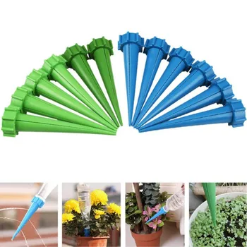 

New 10pcs Plant Flower Irrigation Automatic Watering Nozzles Bottle Irrigation Garden Drip Water Spike For Gardent Home Office