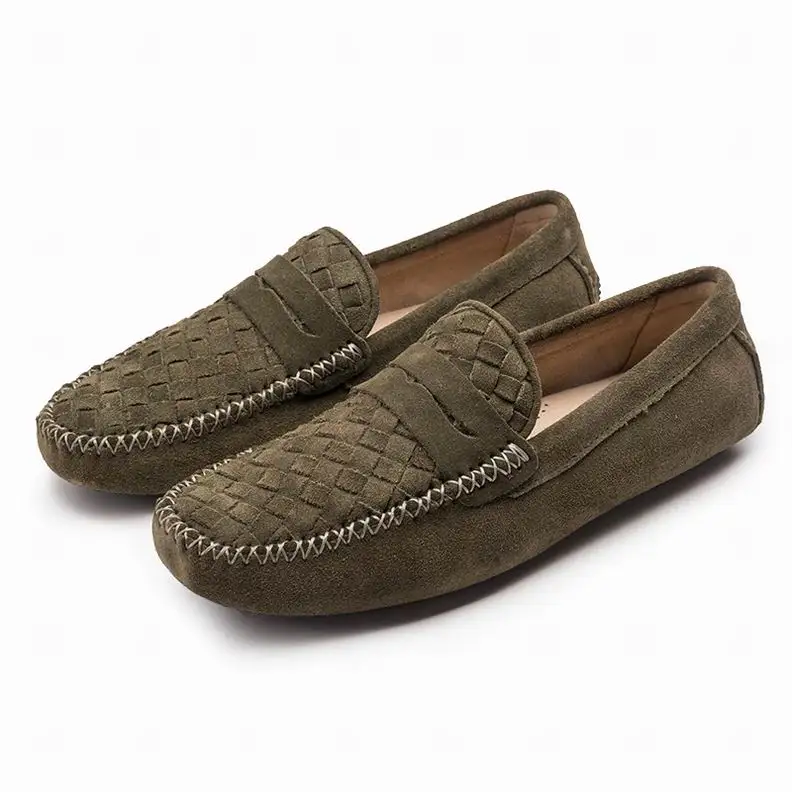 Eioupi дизайн реального нубук мягкий полный зерна кожи дышащая мужская мода бизнес повседневная обувь мужские Мокасины обувь e3170-1