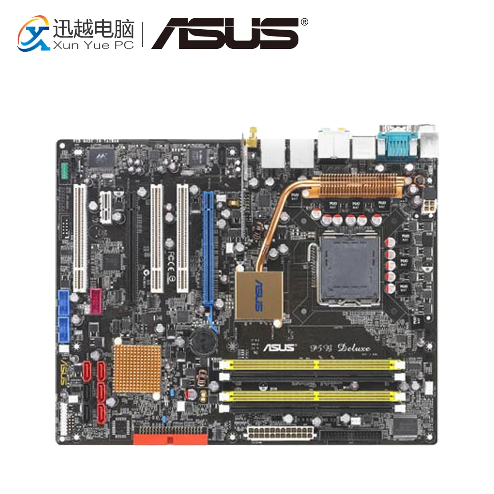

Asus P5B Deluxe Desktop Motherboard 965 Socket LGA 775 For Core 2 Duo DDR2 8G SATA2 USB2.0 ATX Original Used Mainboard
